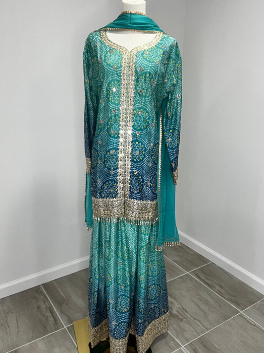 Bandhani Sharara