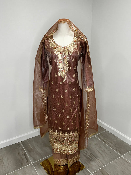 Shimmer Onion shade pant suit